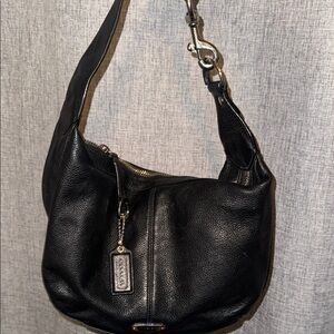 Black COACH Leather Shoulder Bag